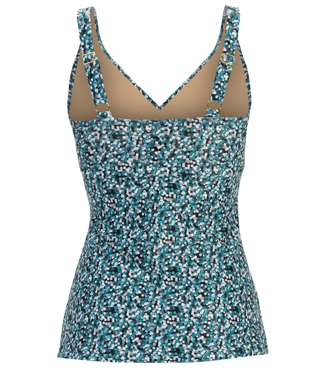 Dolfin Aquashape Women's Printed Wrap Tankini Top - Image 8