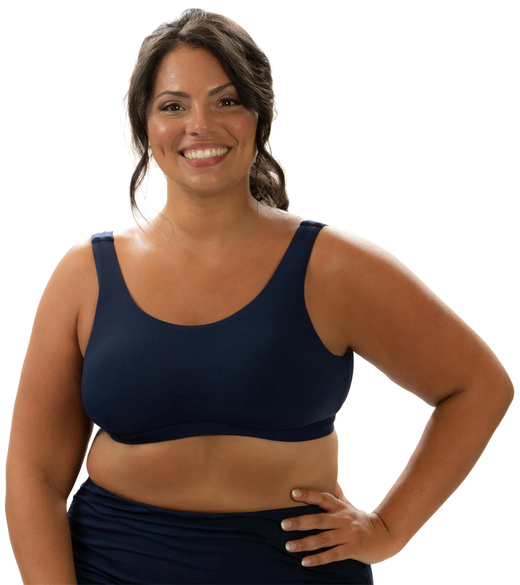 Dolfin Aquashape Women's Solid Scoop Neck Bikini Top - Image 3