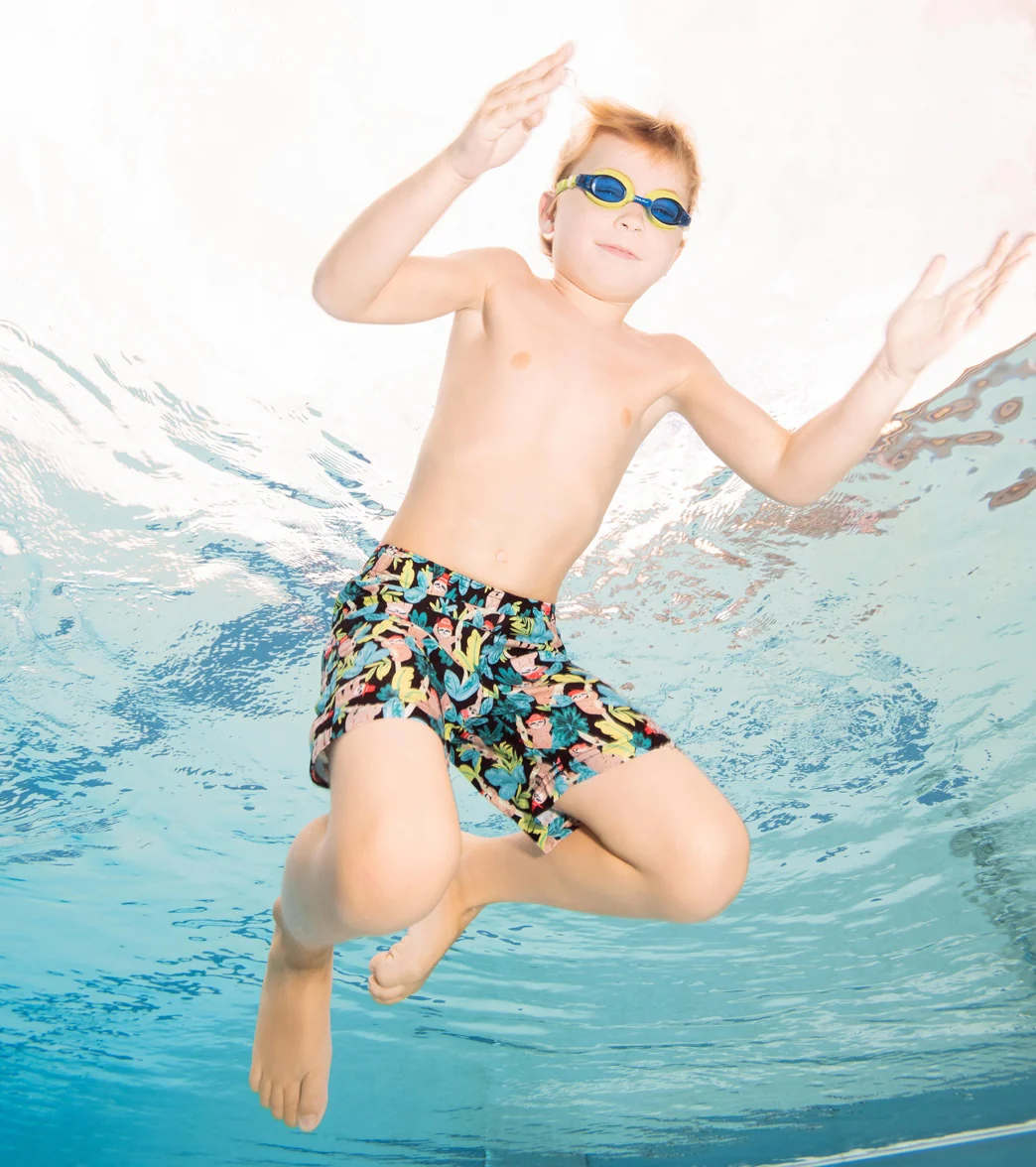 Dolfin Boys' Hang Tight Printed Swim Trunk (Little Kid) - Image 6