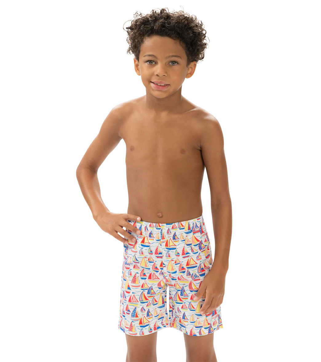 Dolfin Boys' High Tide Printed Swim Trunk (Little Kid) - Image 9