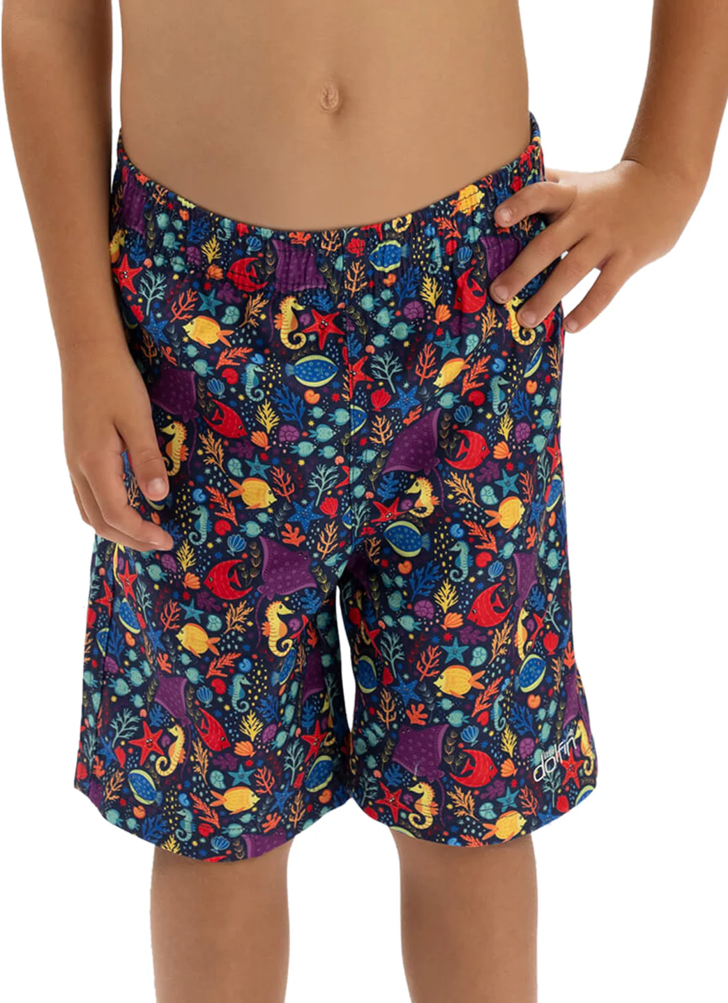 Dolfin Boys' Little Fish Print Swim Trunks (Toddler, Little Kid) - Image 2