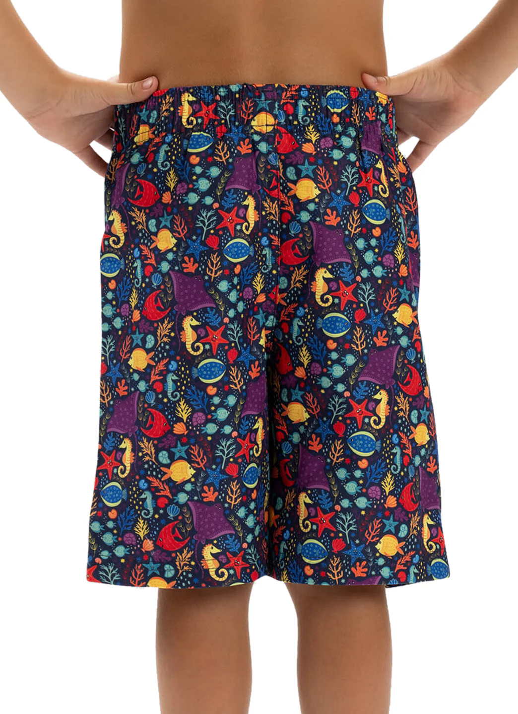 Dolfin Boys' Little Fish Print Swim Trunks (Toddler, Little Kid) - Image 3