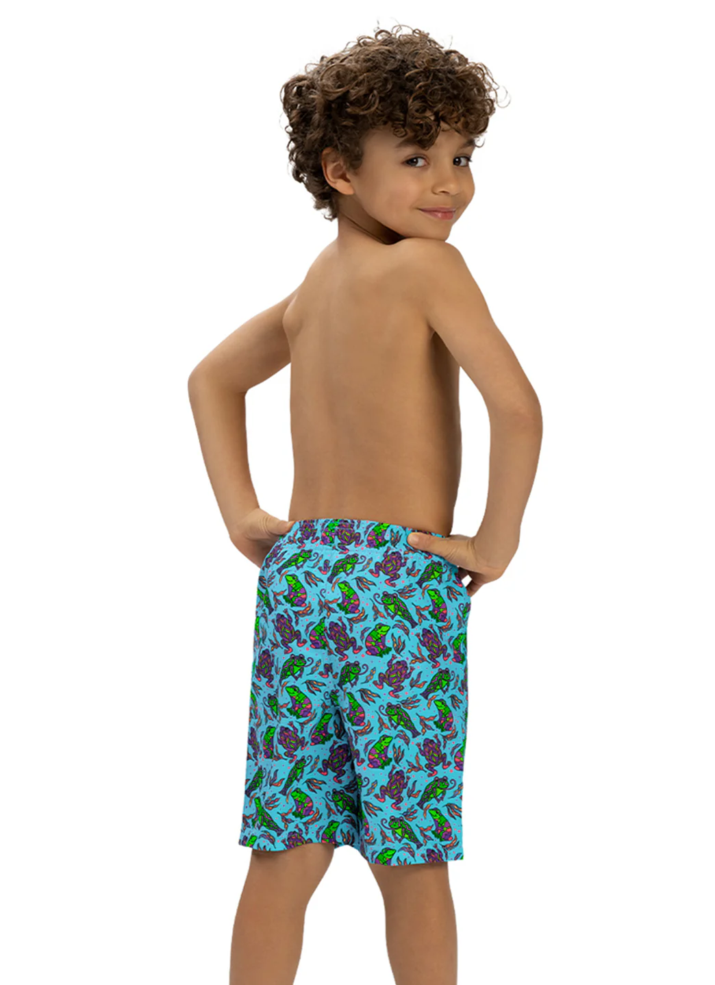 Dolfin Boys' Ribbit Swim Trunks (Toddler, Little Kid) - Image 3