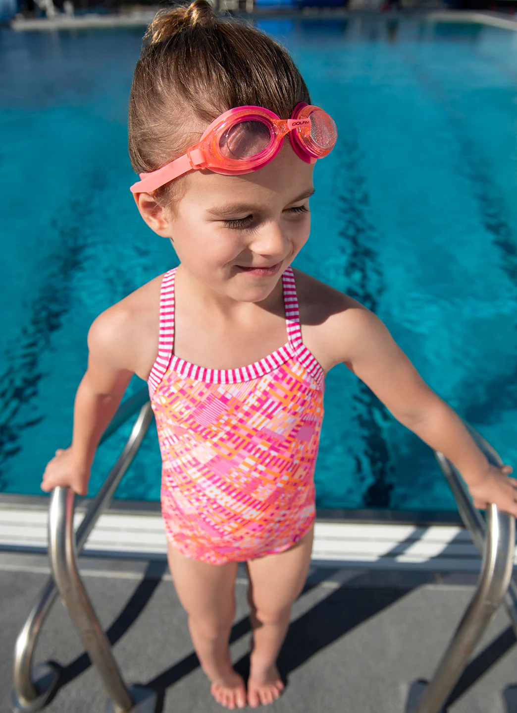 Dolfin Girls' Alphabet Printed One Piece Swimsuit (Toddler, Little Kid) - Image 10
