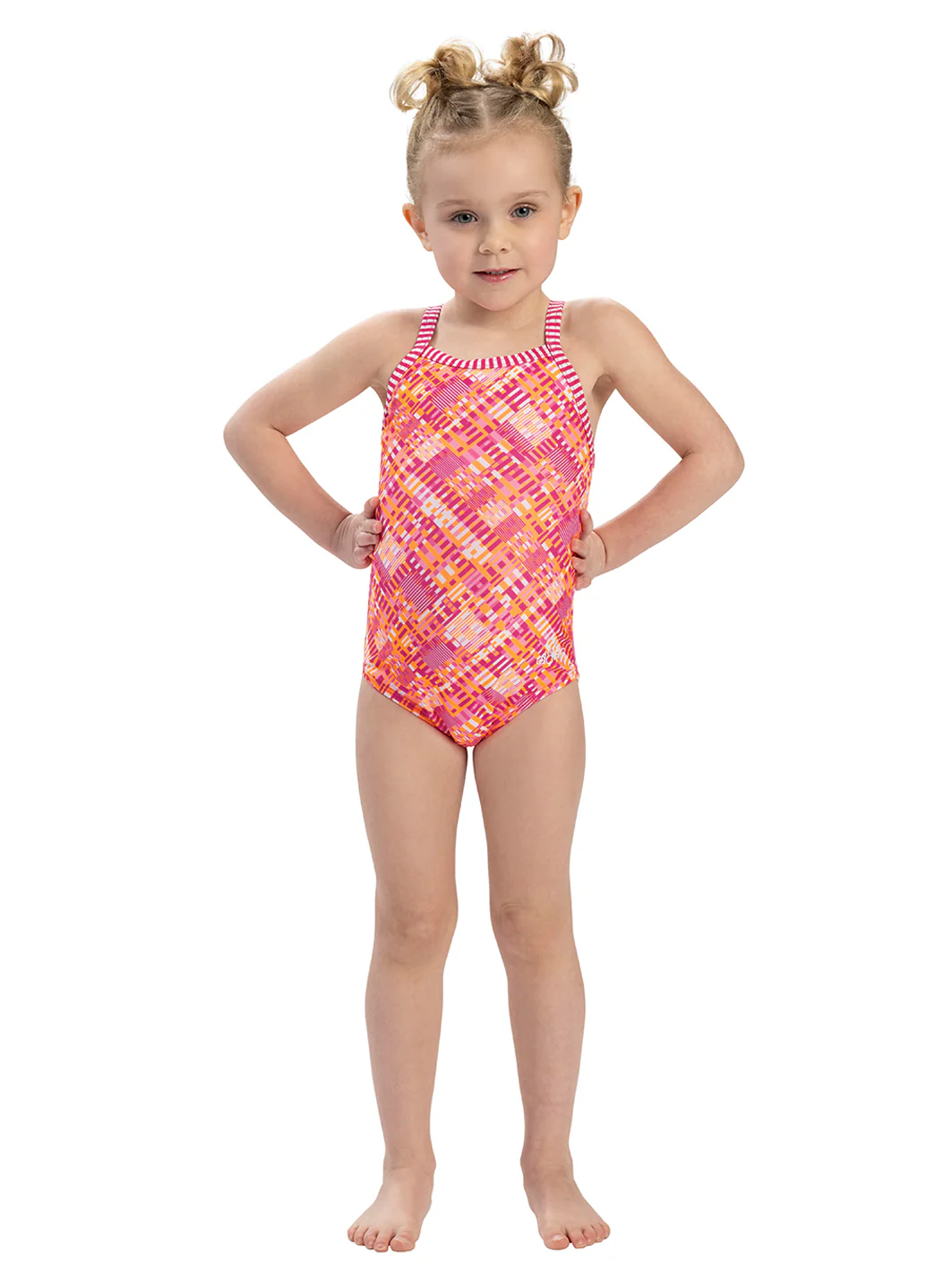 Dolfin Girls' Alphabet Printed One Piece Swimsuit (Toddler, Little Kid) - Image 4