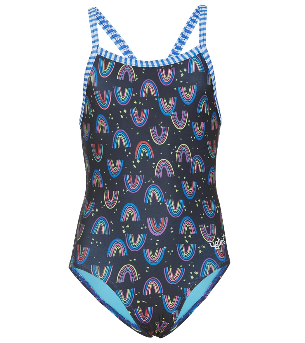 Dolfin Girls' Be Happy One Piece Swimsuit (Big Kid) - Image 7