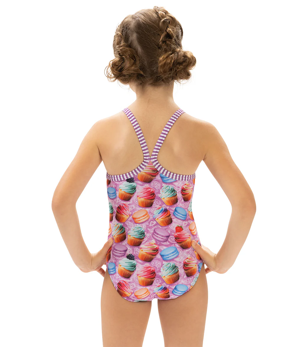 Dolfin Girls' Bon Appetit Printed One Piece Swimsuit (Little Kid) - Image 2