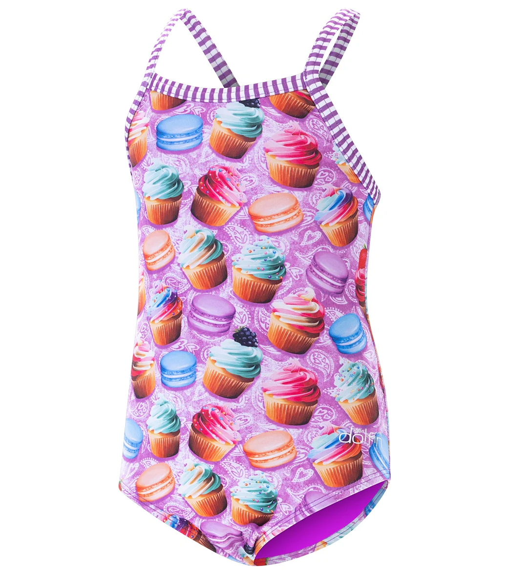 Dolfin Girls' Bon Appetit Printed One Piece Swimsuit (Little Kid) - Image 4