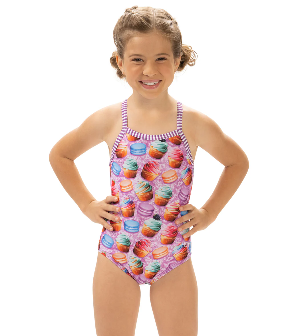 Dolfin Girls' Bon Appetit Printed One Piece Swimsuit (Little Kid) - Image 7