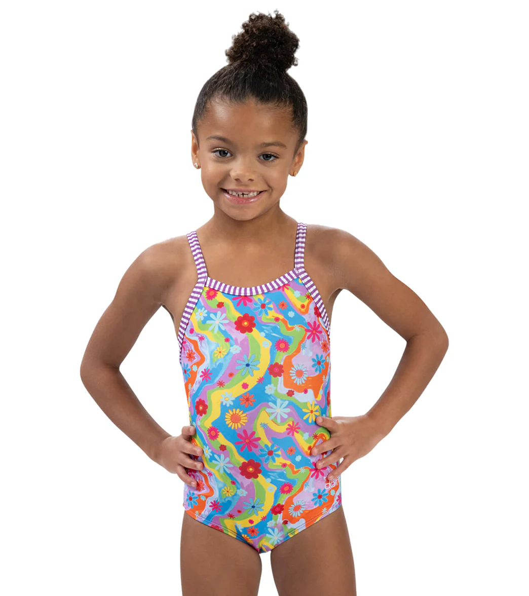 Dolfin Girls' Buttercup Printed One Piece Swimsuit (Toddler, Little Kid) - Image 4