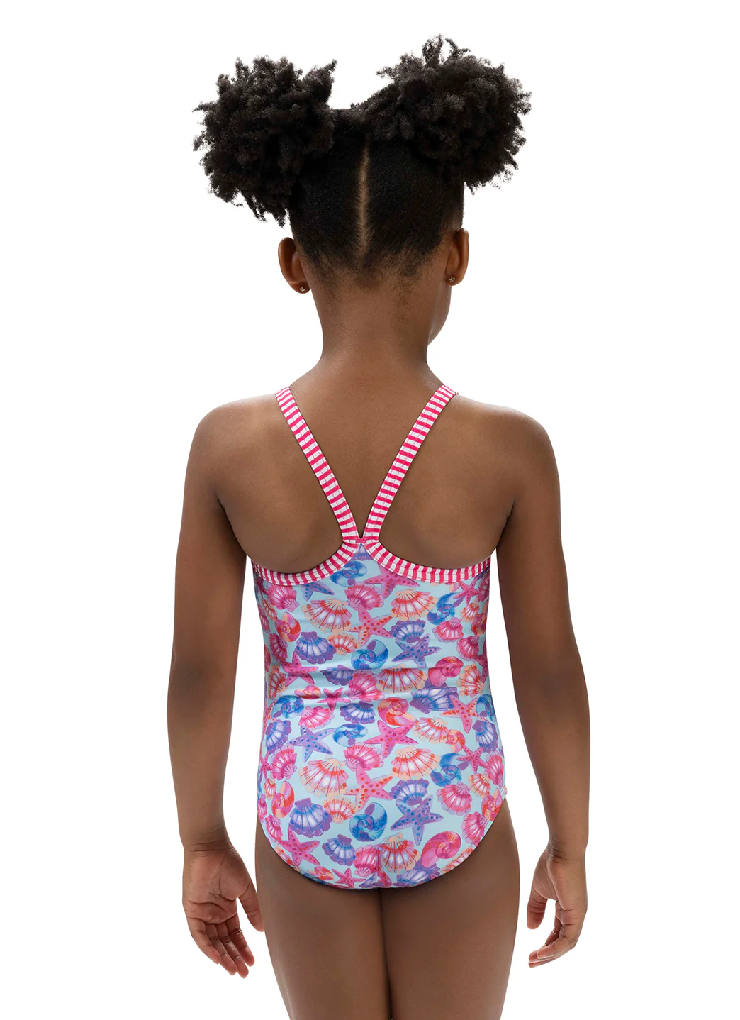 Dolfin Girls' By the Sea Print One Piece Swimsuit (Toddler, Little Kid) - Image 3