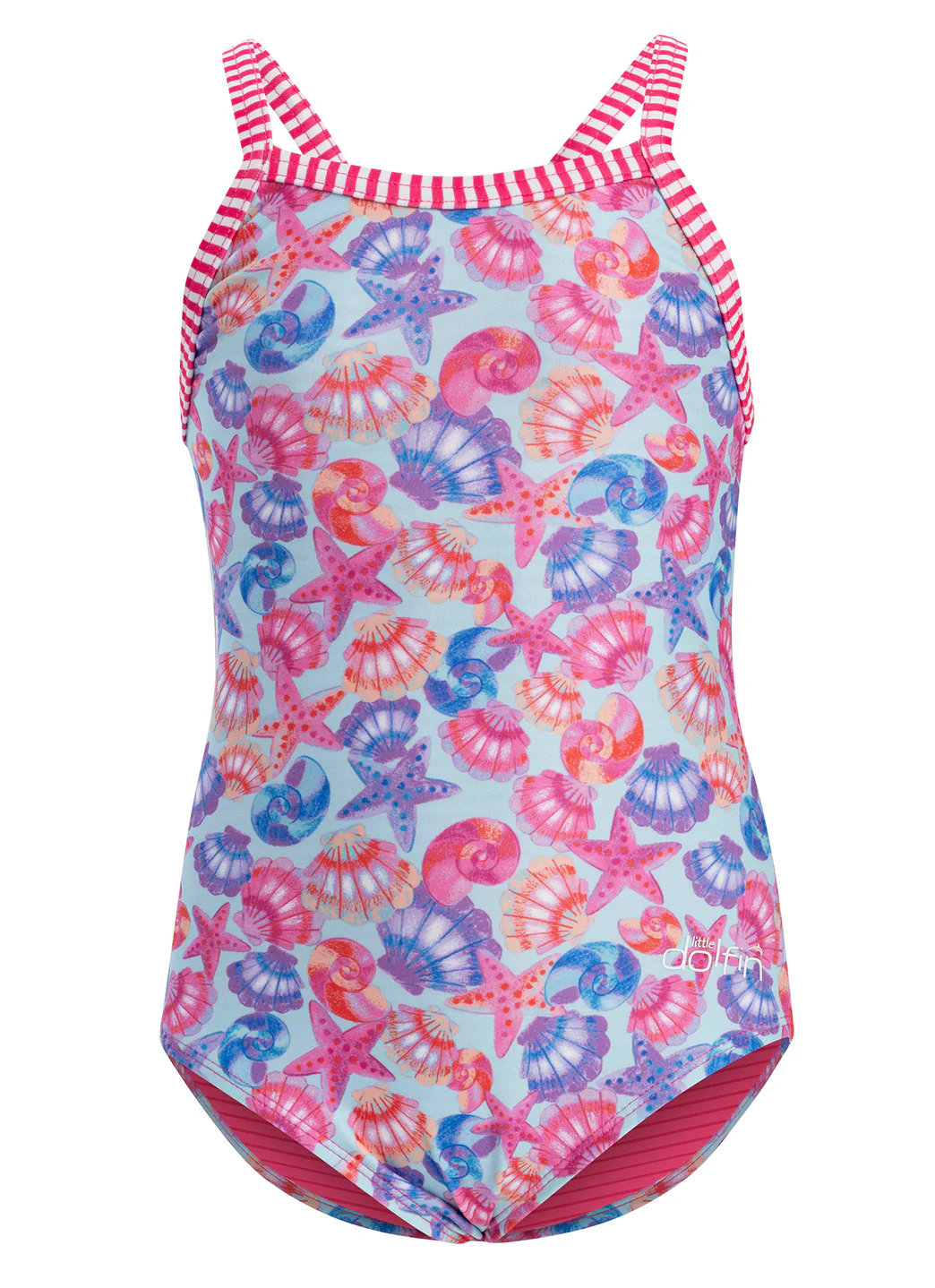 Dolfin Girls' By the Sea Print One Piece Swimsuit (Toddler, Little Kid) - Image 4