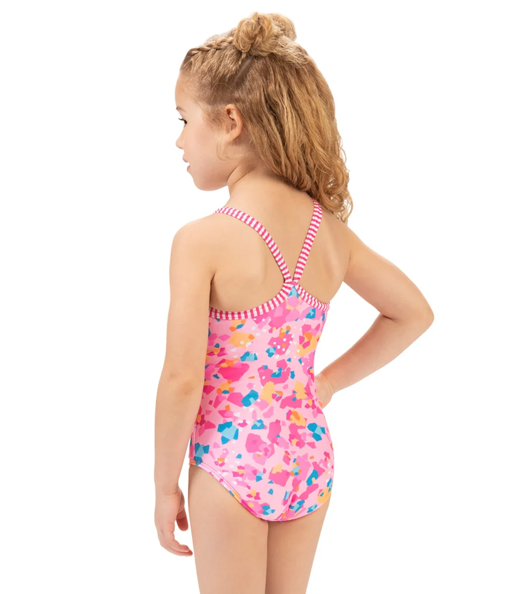 Dolfin Girls' Confetti One Piece Swimsuit (Toddler, Little Kid) - Image 2