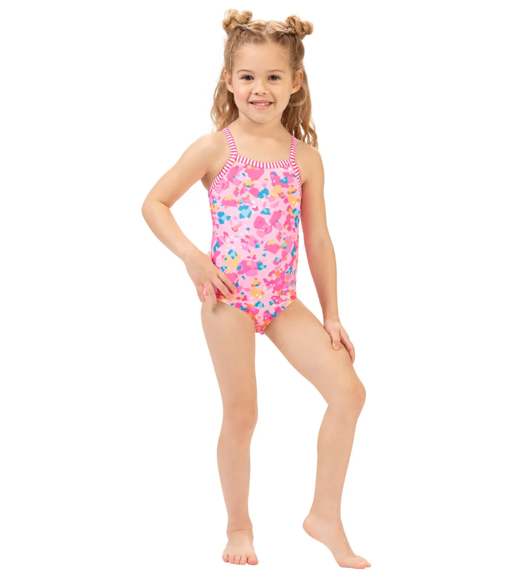 Dolfin Girls' Confetti One Piece Swimsuit (Toddler, Little Kid) - Image 3