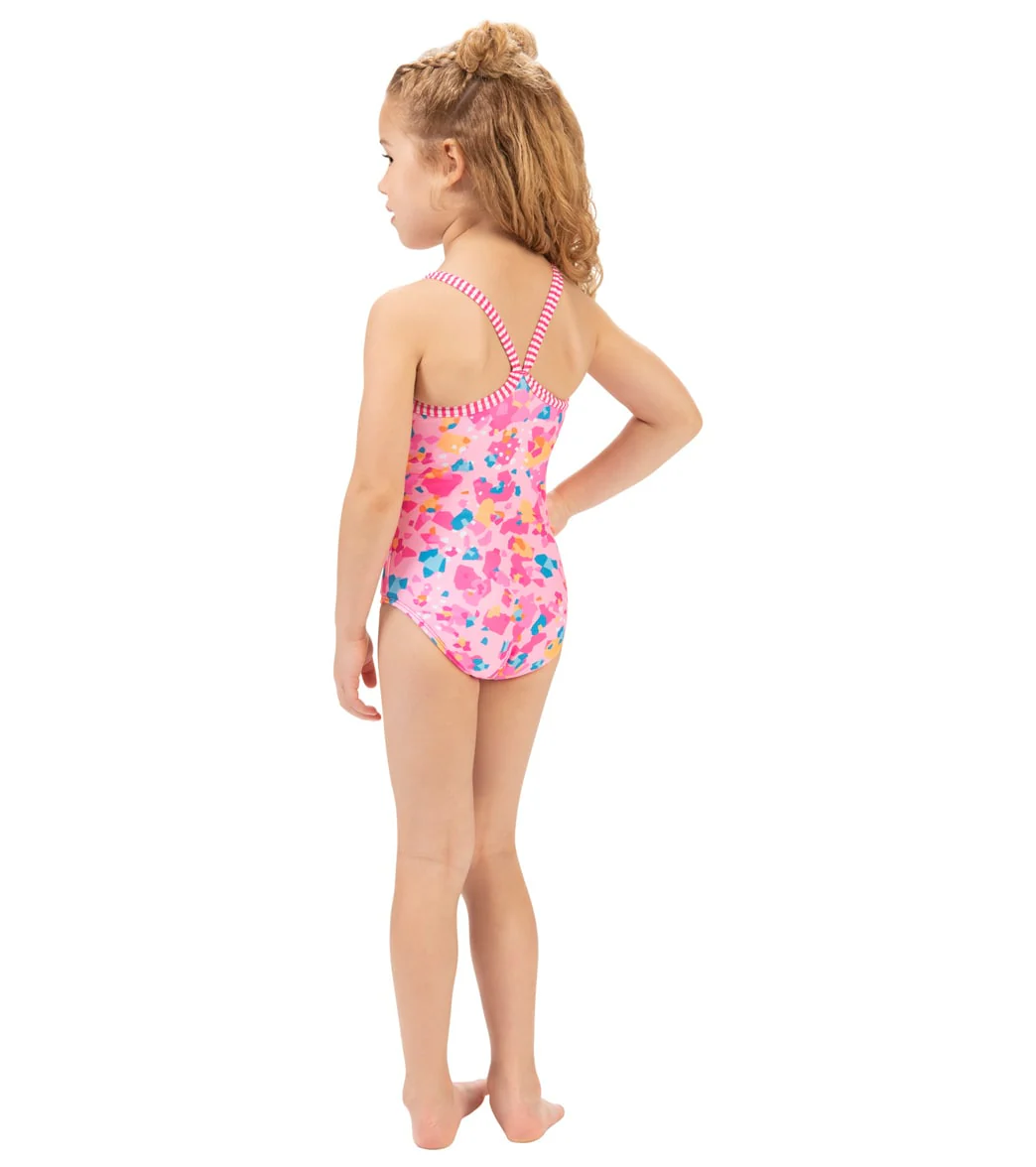 Dolfin Girls' Confetti One Piece Swimsuit (Toddler, Little Kid) - Image 4