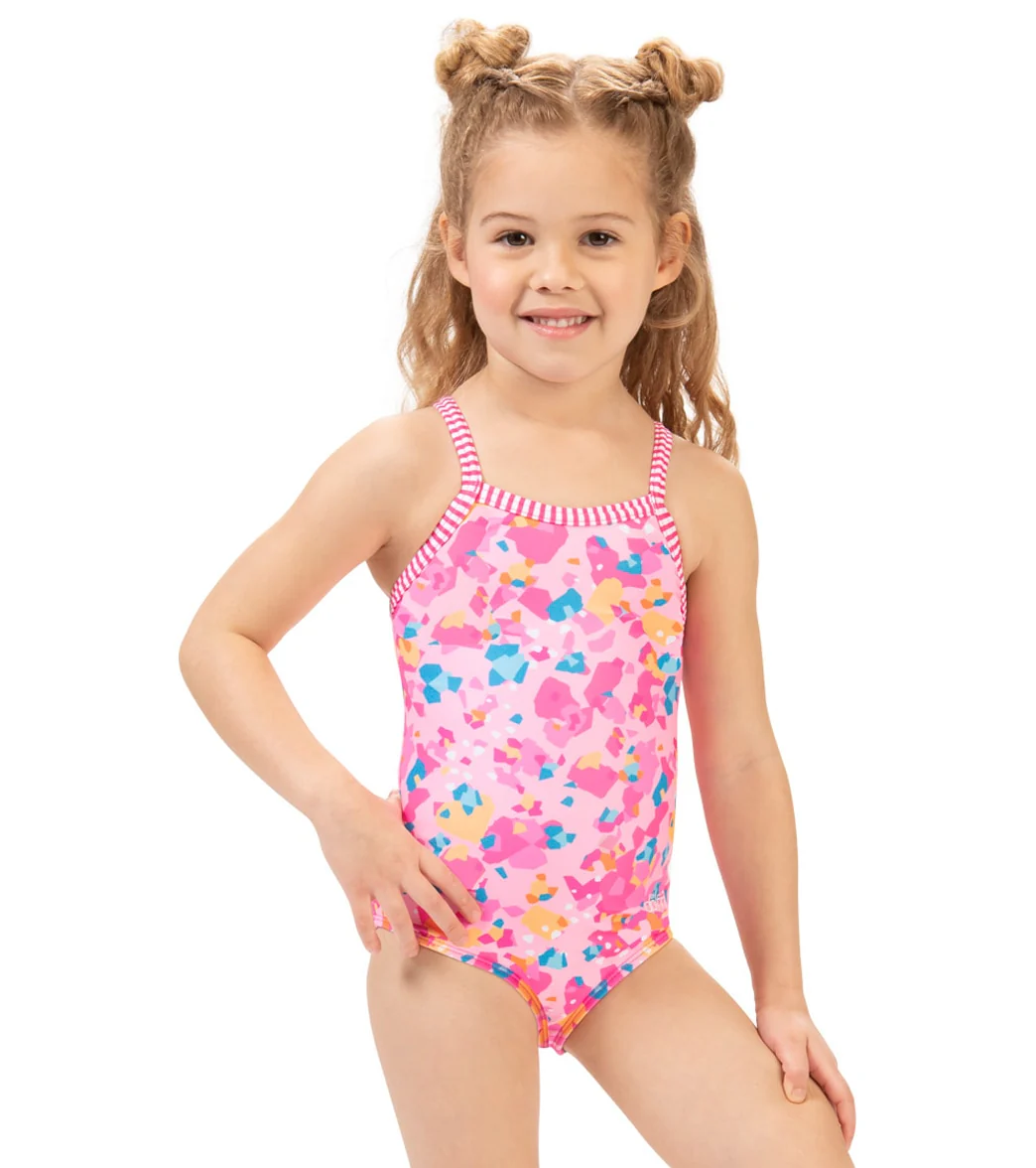 Dolfin Girls' Confetti One Piece Swimsuit (Toddler, Little Kid) - Image 7
