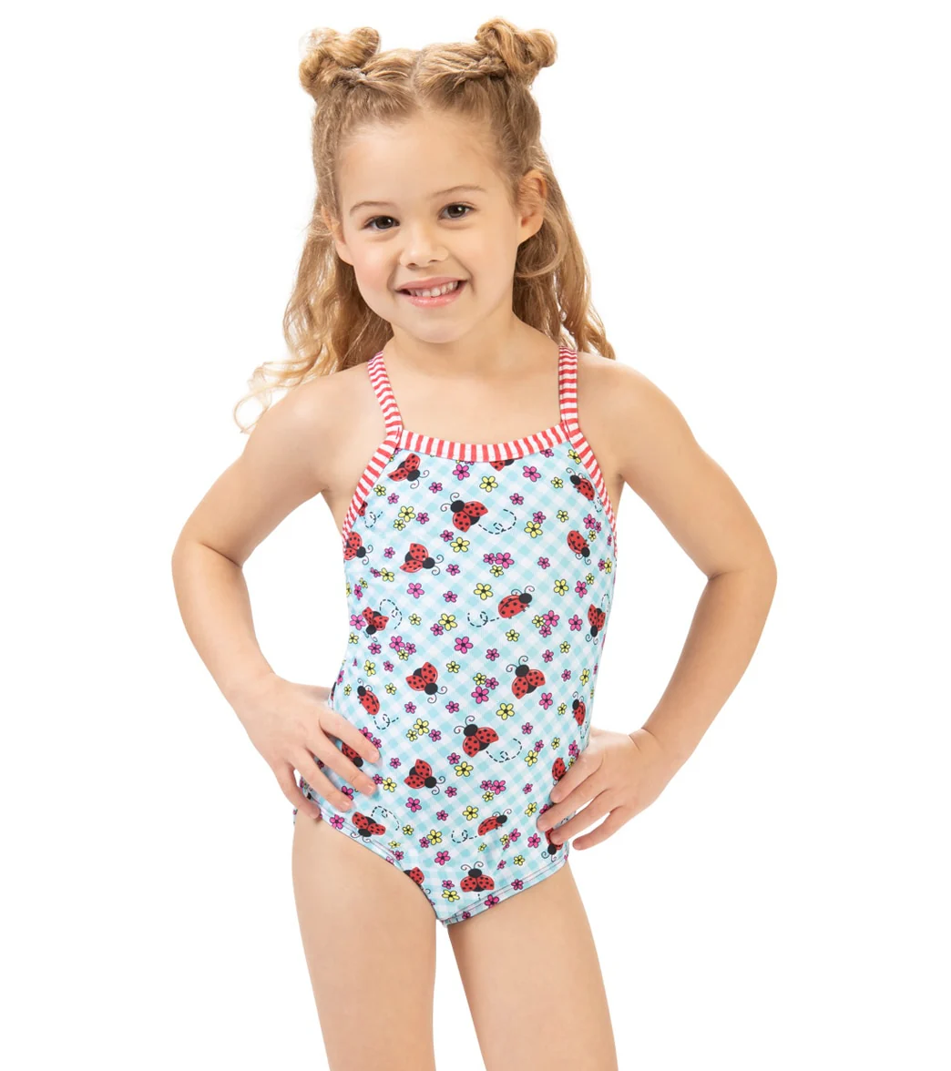 Dolfin Girls' Dottie One Piece Swimsuit (Toddler, Little Kid) - Image 7