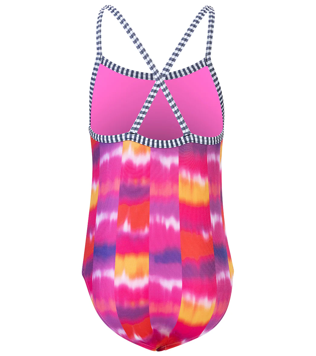 Dolfin Girls' Far Out Printed One Piece Swimsuit (Big Kid) - Image 5