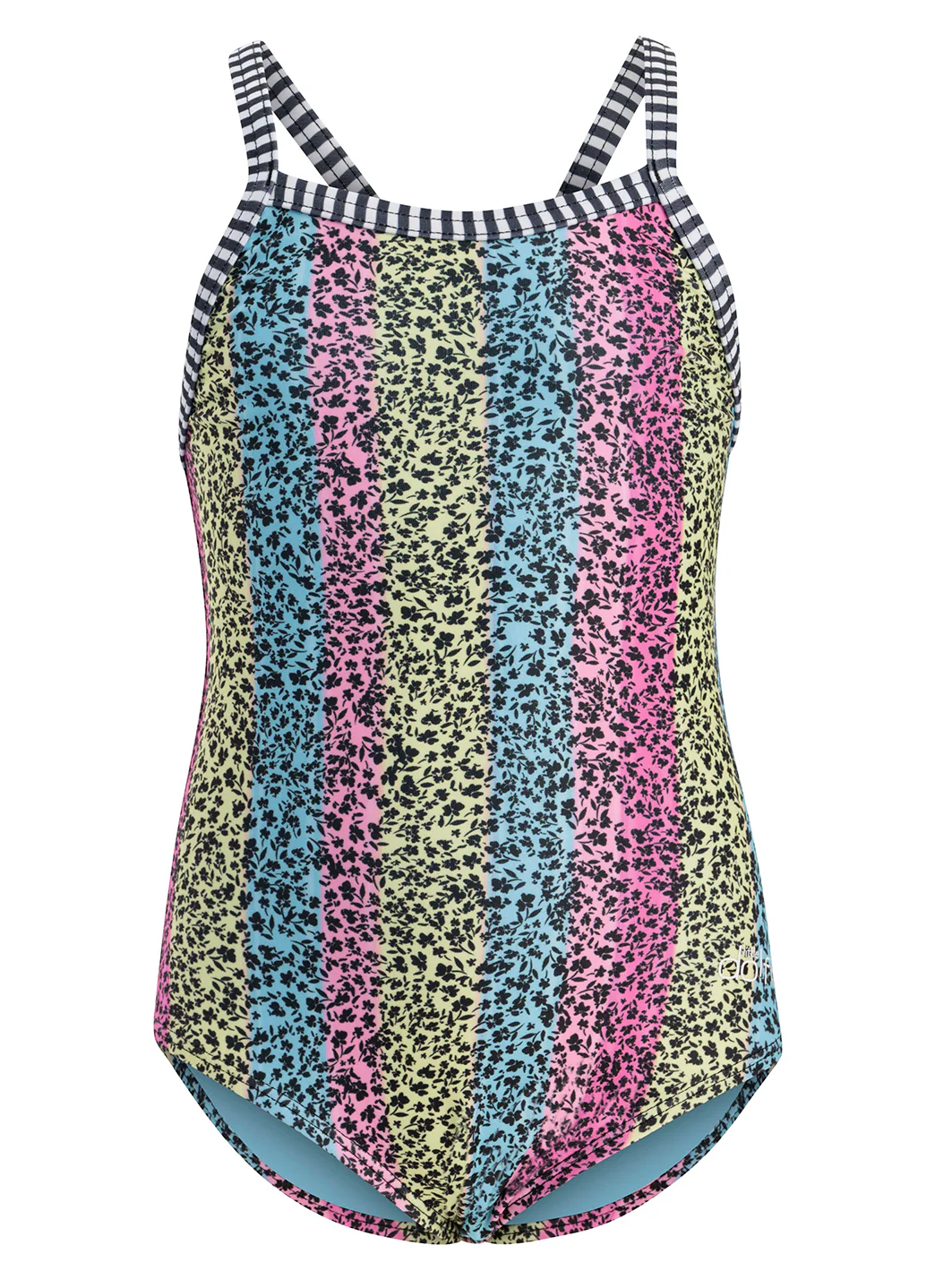 Dolfin Girls' Floret Print One Piece Swimsuit (Toddler, Little Kid) - Image 4