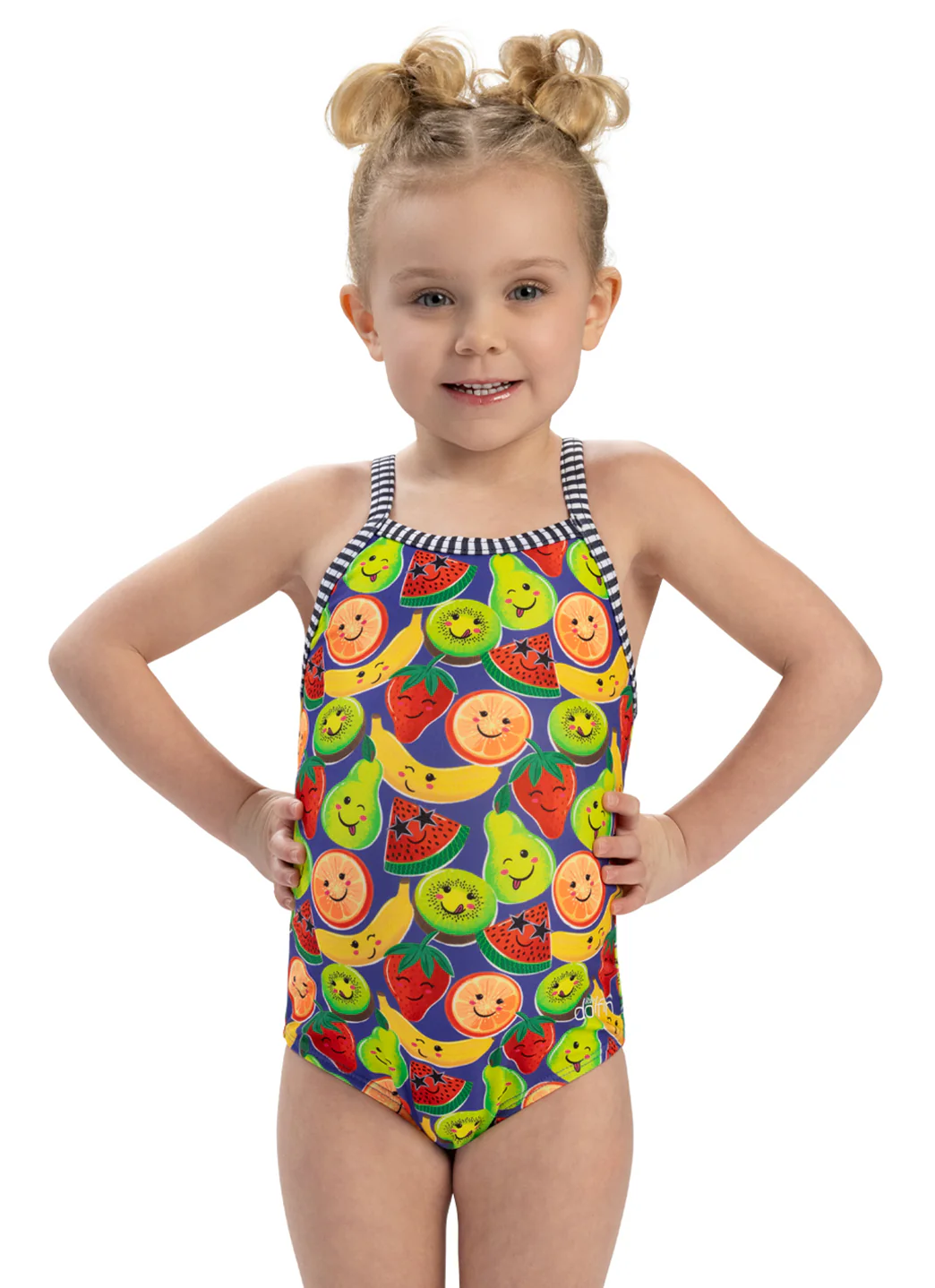 Dolfin Girls' Fruit Print One Piece Swimsuit (Toddler, Little Kid) - Image 2