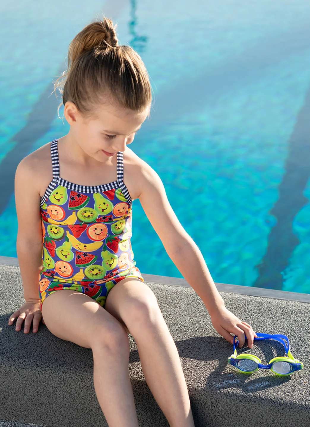 Dolfin Girls' Fruit Print One Piece Swimsuit (Toddler, Little Kid) - Image 8