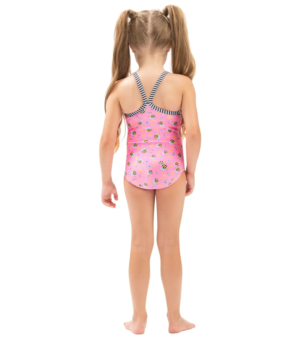 Dolfin Girls' Furmaids Printed One Piece Swimsuit (Toddler, Little Kid) - Image 2