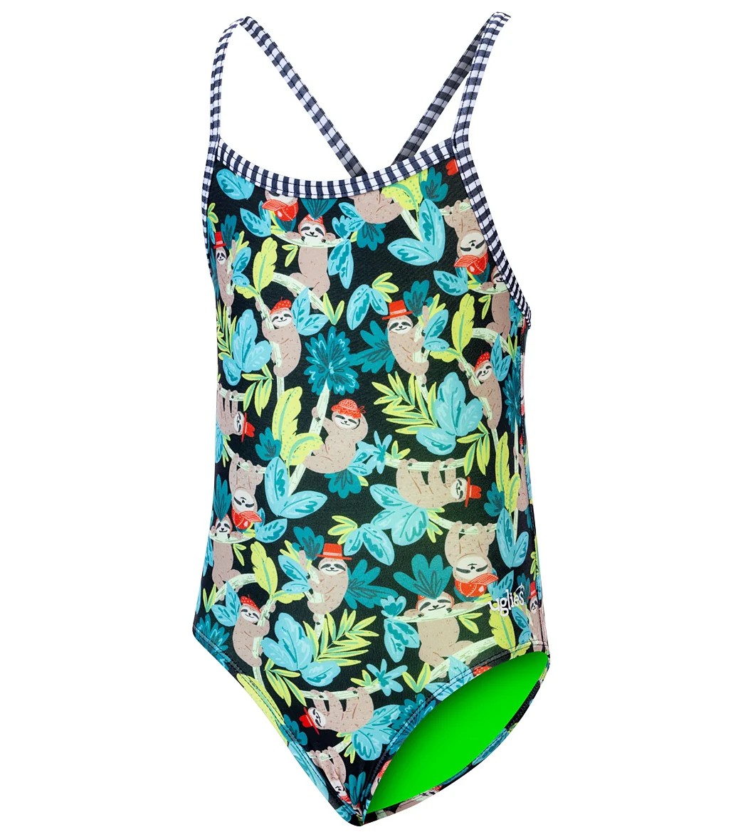 Dolfin Girls' Hang Tight Printed One Piece Swimsuit (Big Kid) - Image 4