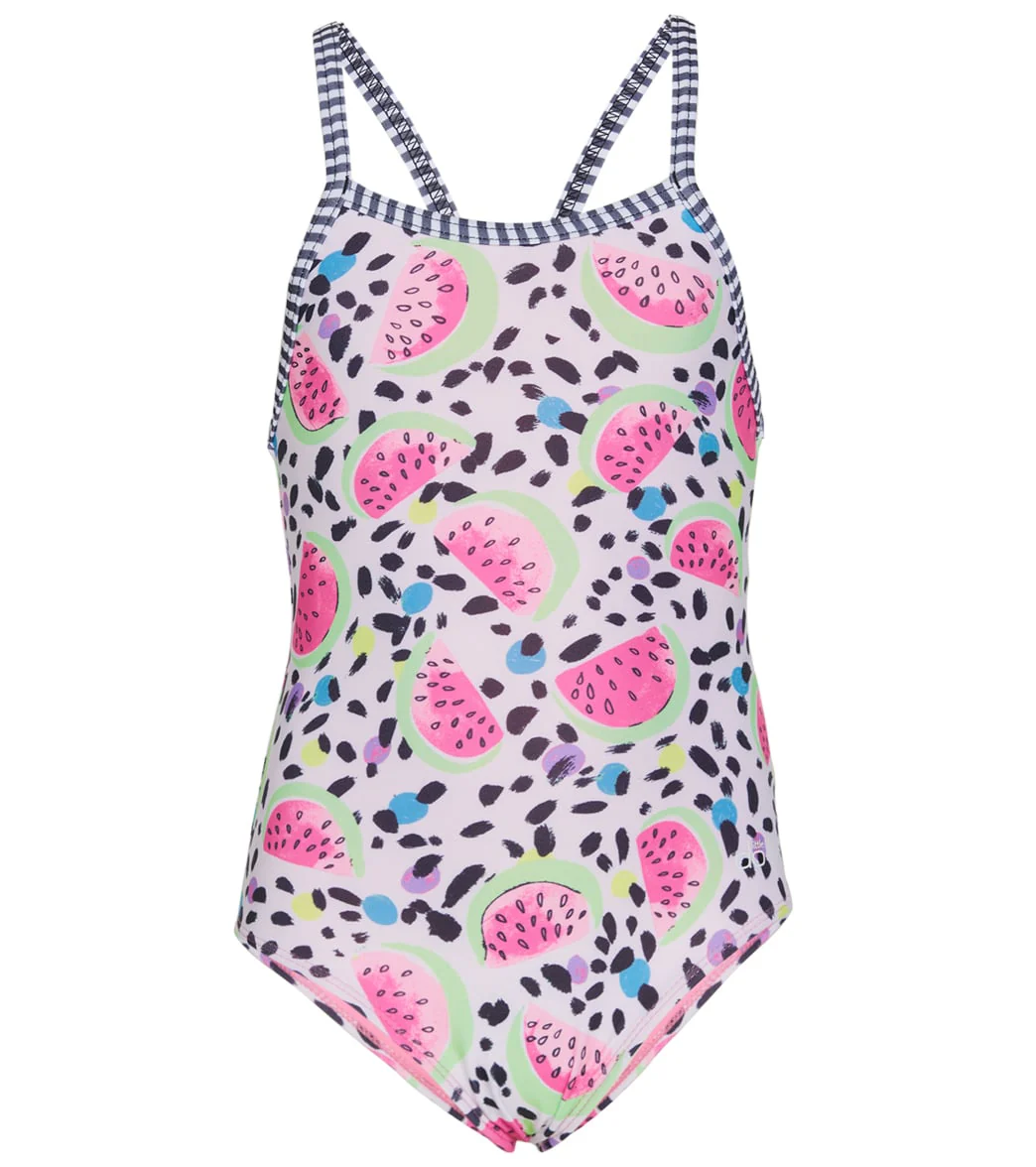 Dolfin Girls' Haze Printed One Piece Swimsuit (Big Kid) - Image 15
