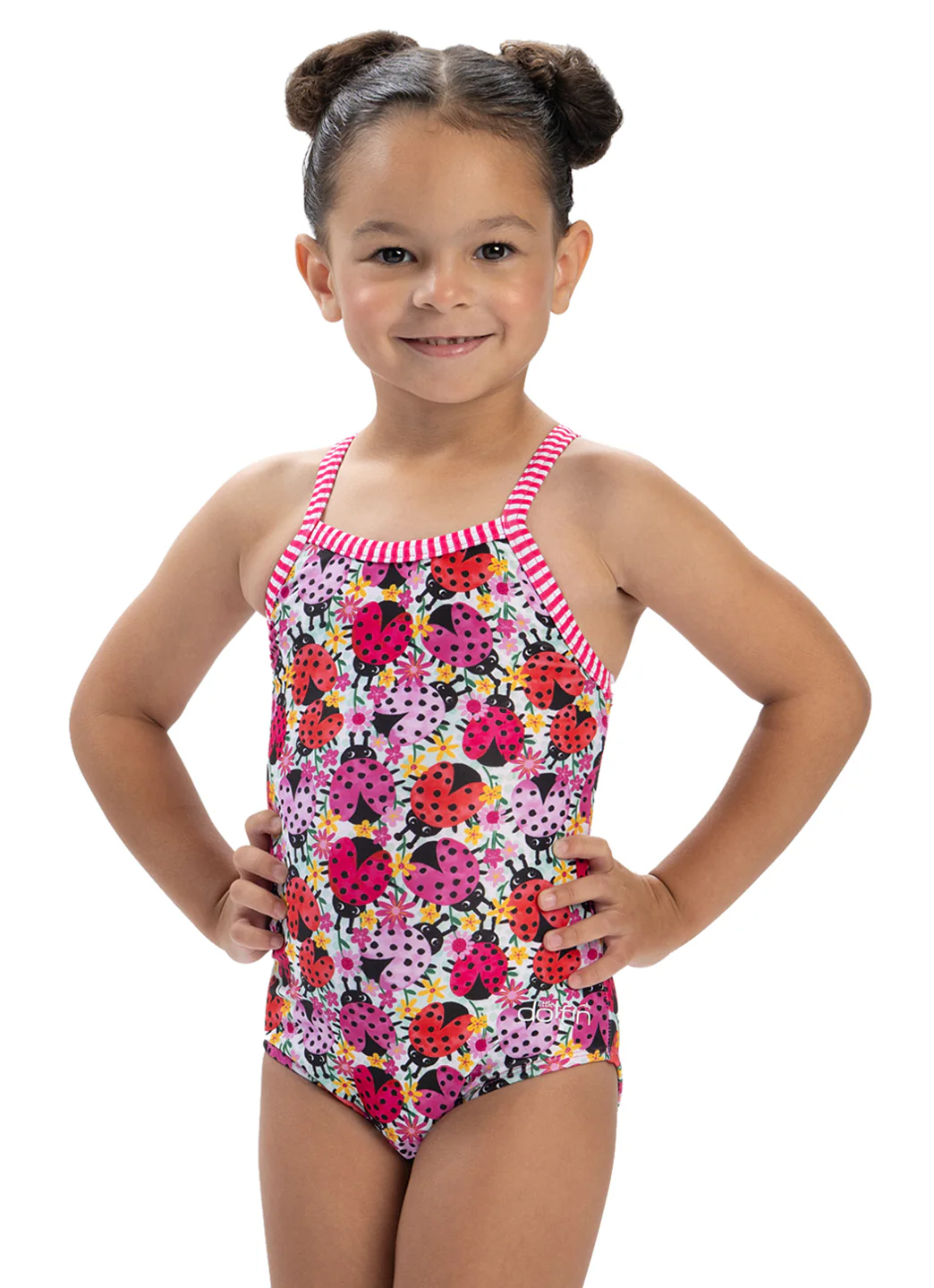 Dolfin Girls' Hey Lady One Piece Swimsuit (Toddler, Little Kid) - Image 3