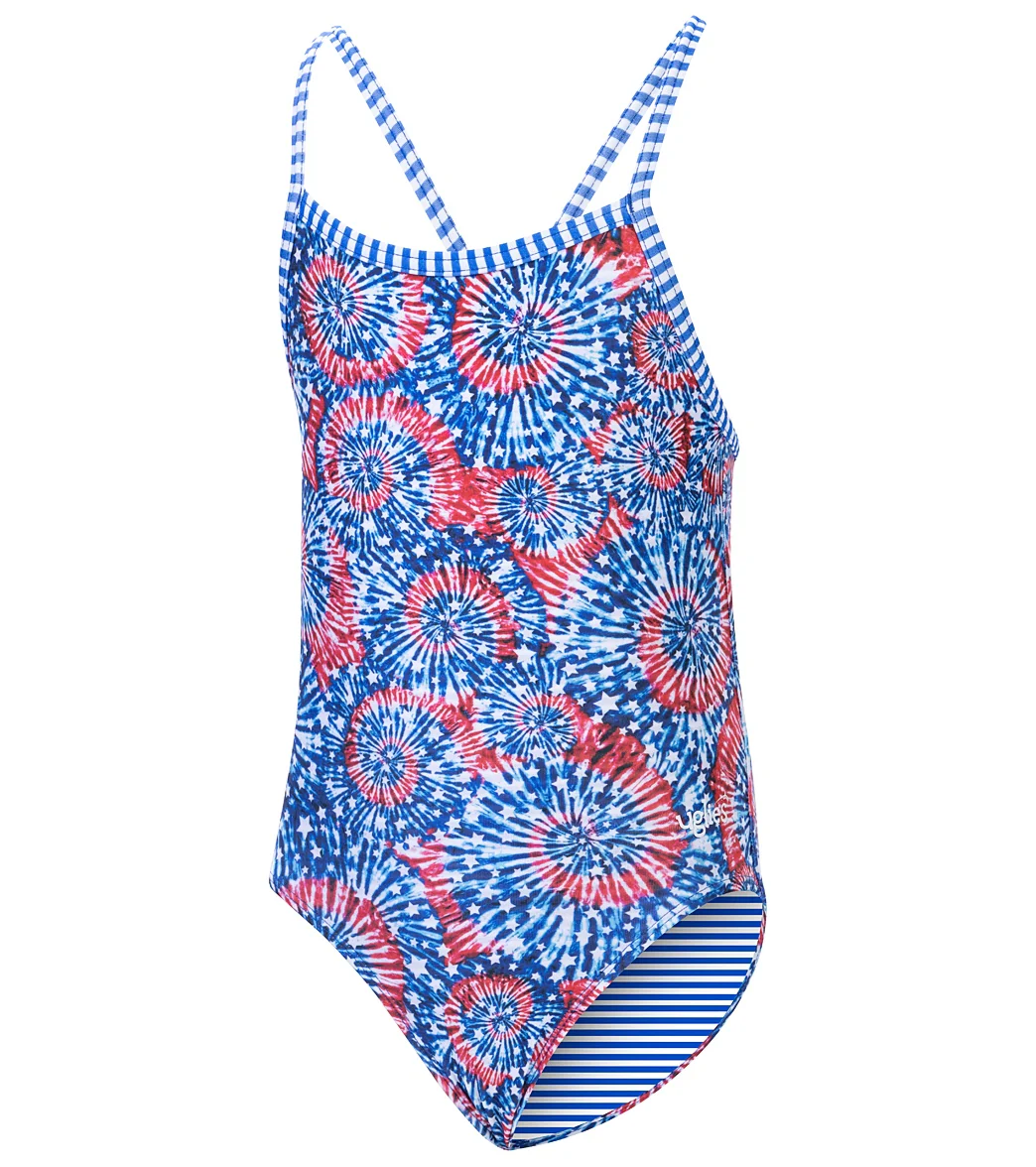 Dolfin Girls' Imagine Printed One Piece Swimsuit (Big Kid) - Image 5