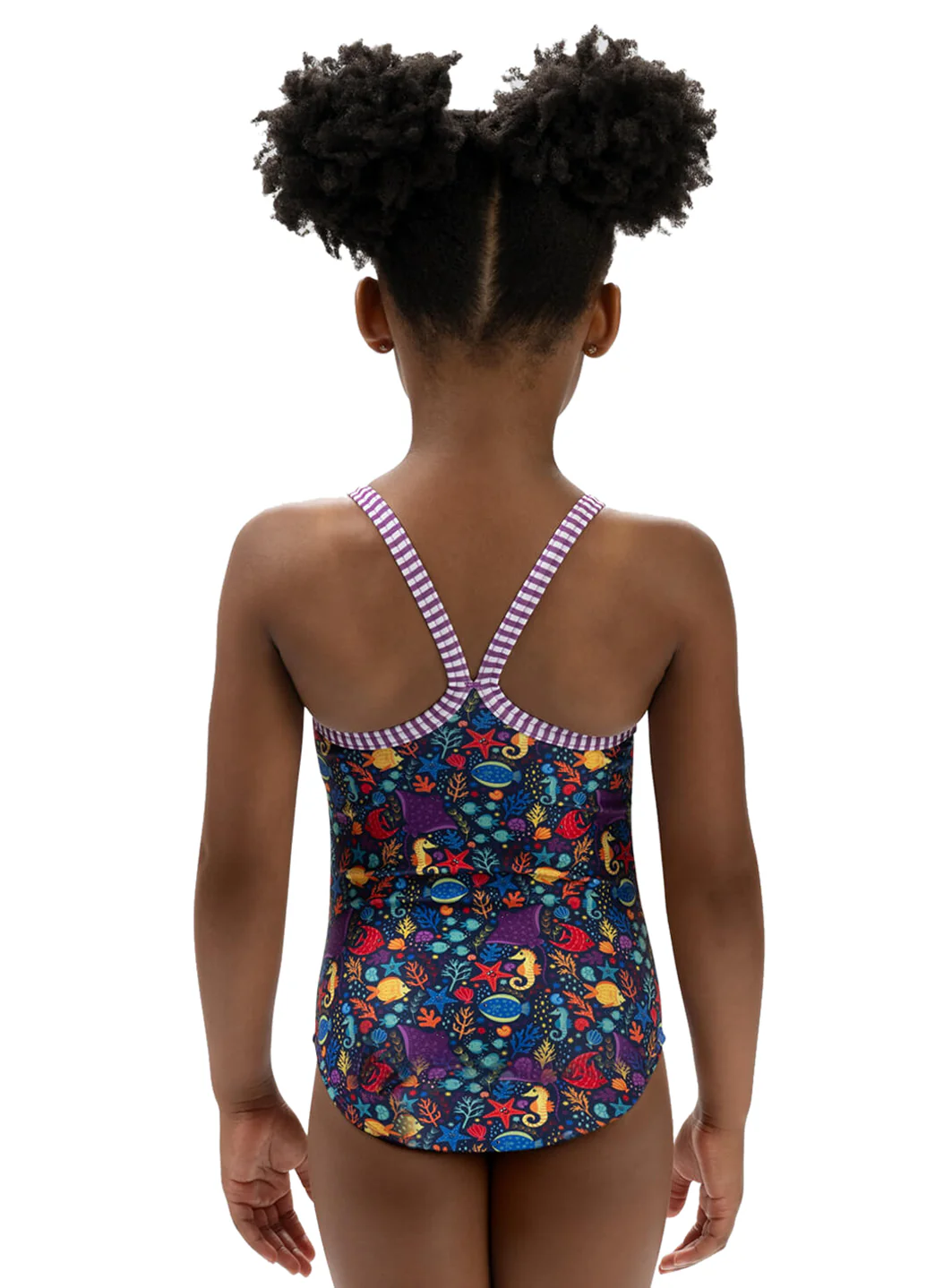 Dolfin Girls' Little Fish Print One Piece Swimsuit (Toddler, Little Kid) - Image 4