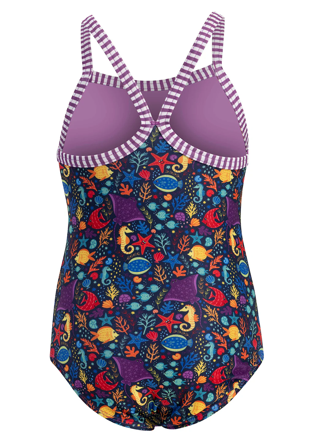 Dolfin Girls' Little Fish Print One Piece Swimsuit (Toddler, Little Kid) - Image 6