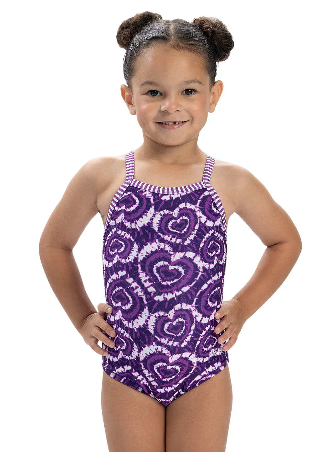 Dolfin Girls' Lovespell One Piece Swimsuit (Toddler, Little Kid) - Image 2
