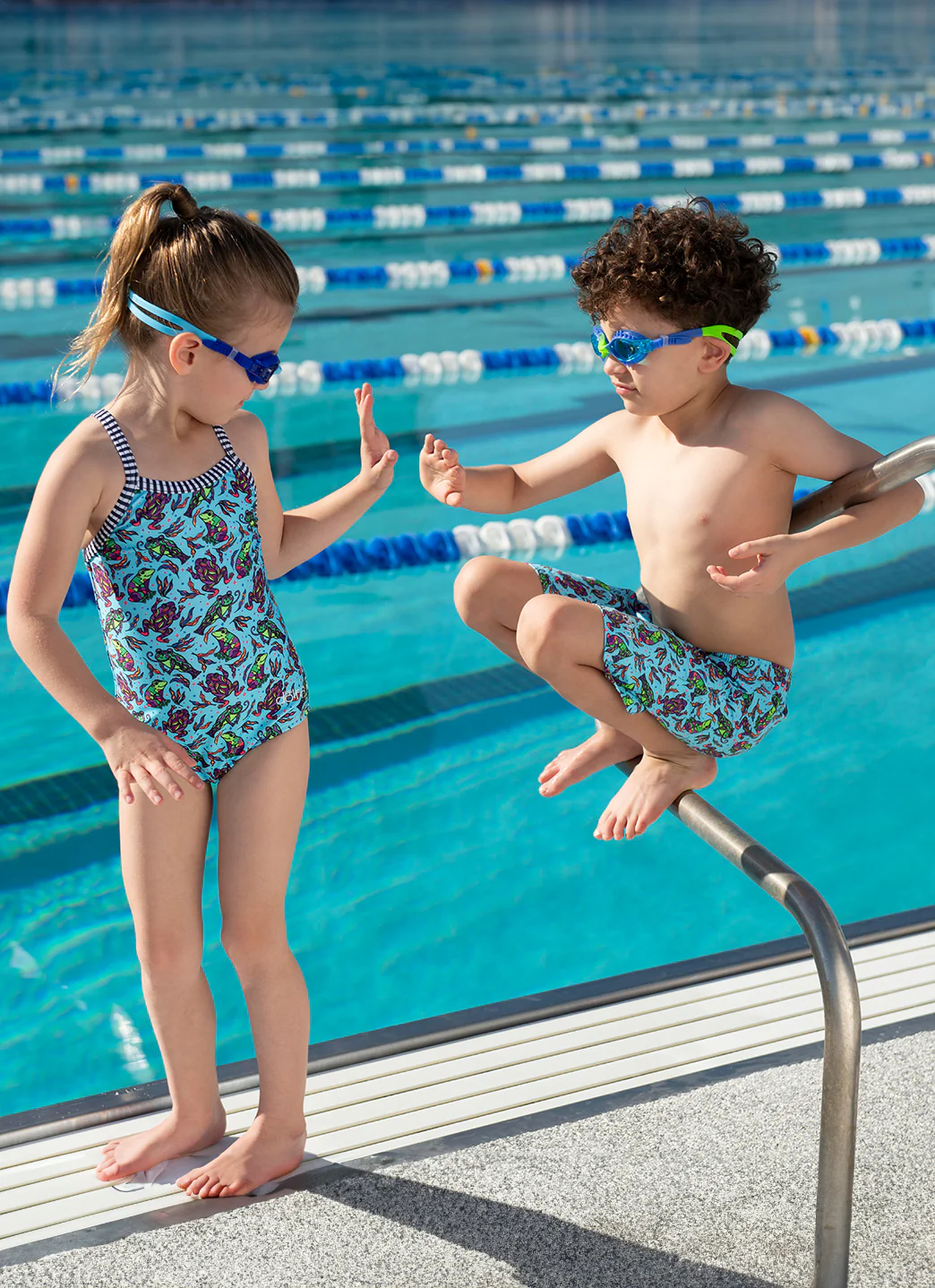 Dolfin Girls' Ribbit One Piece Swimsuit (Toddler, Little Kid) - Image 10