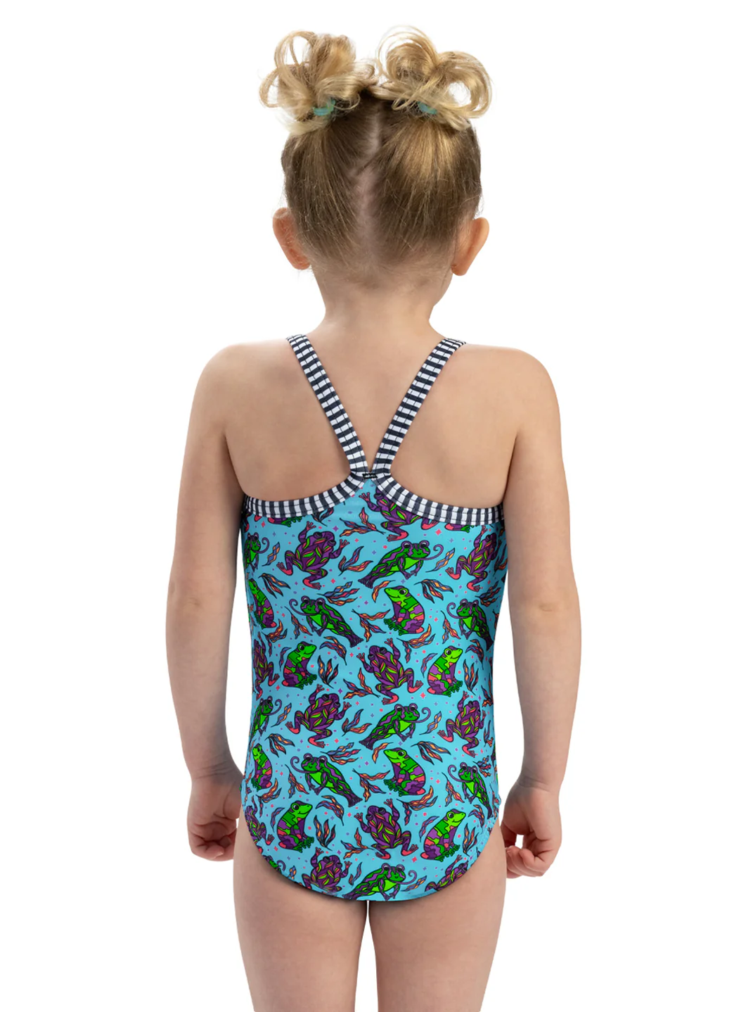 Dolfin Girls' Ribbit One Piece Swimsuit (Toddler, Little Kid) - Image 3