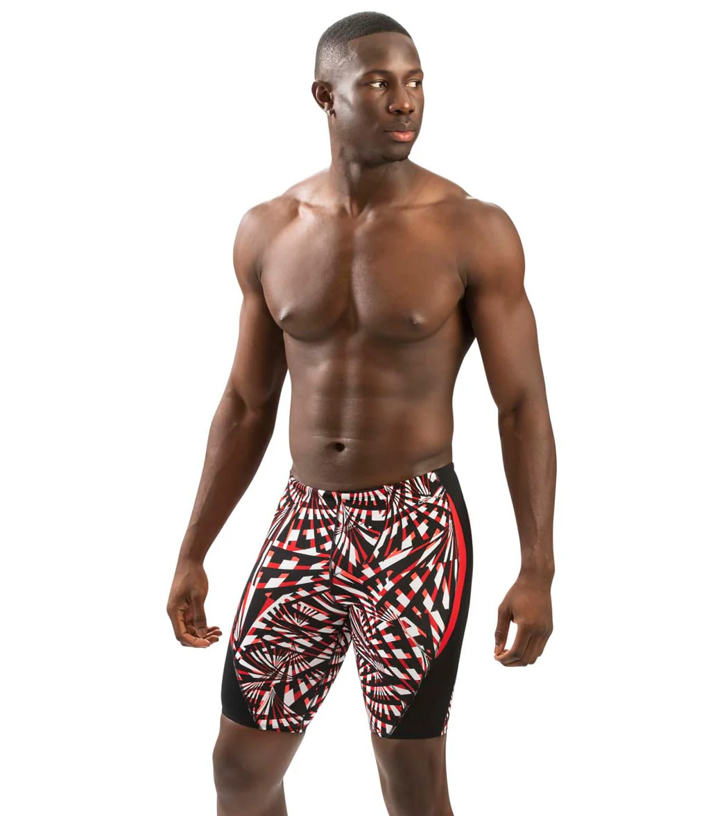 Dolfin Men's Reliance Atomic Print Color Block Jammer Swimsuit - Image 11