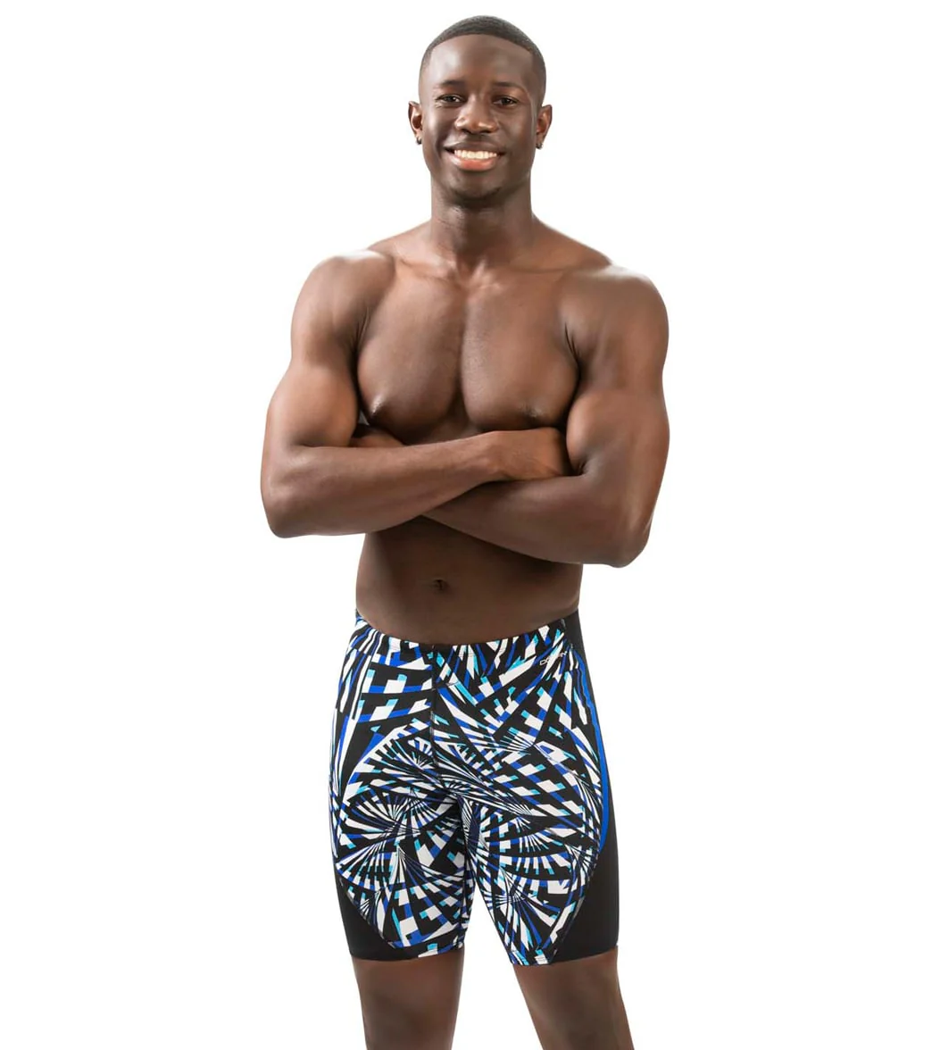 Dolfin Men's Reliance Atomic Print Color Block Jammer Swimsuit - Image 3