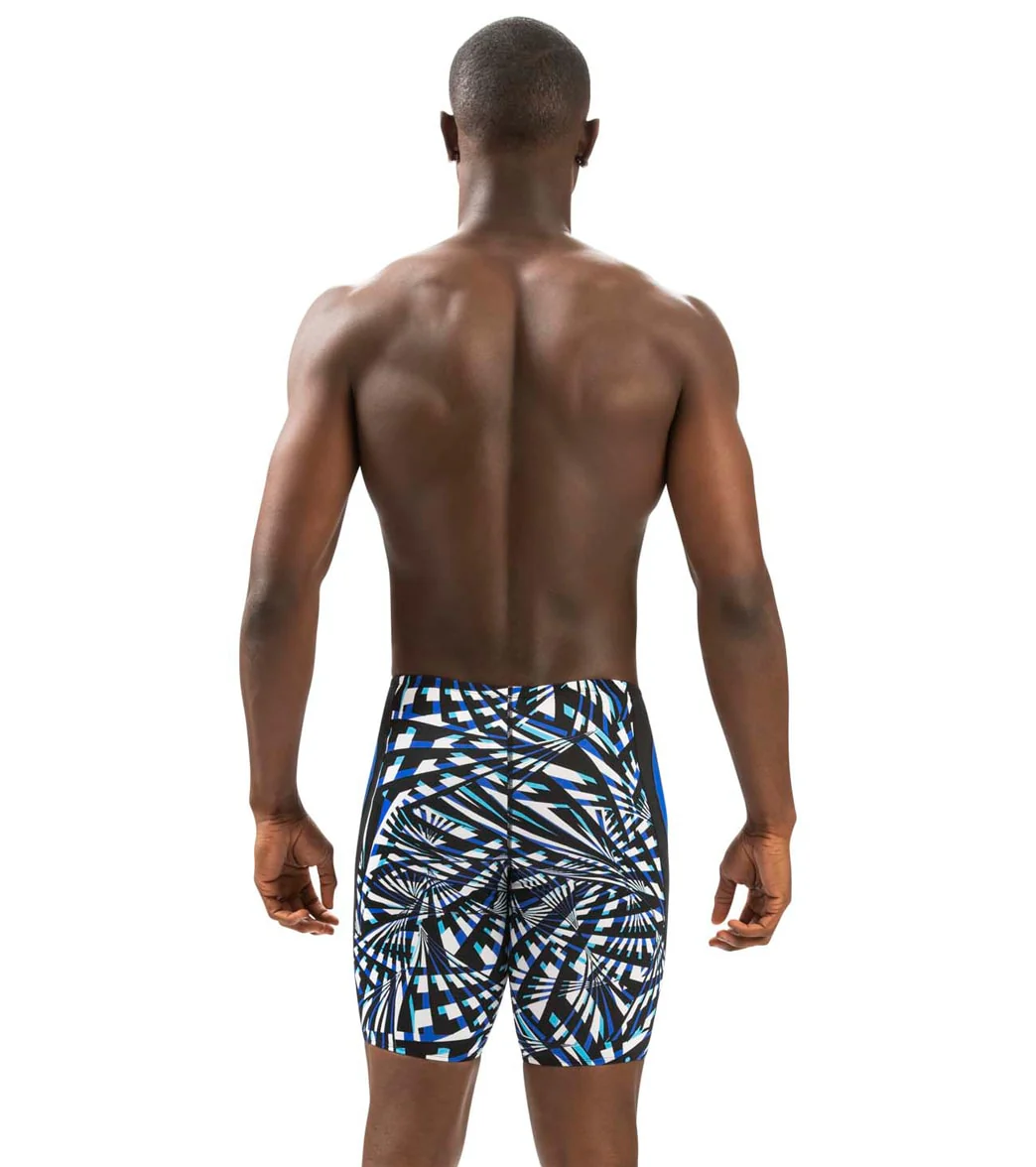 Dolfin Men's Reliance Atomic Print Color Block Jammer Swimsuit - Image 4