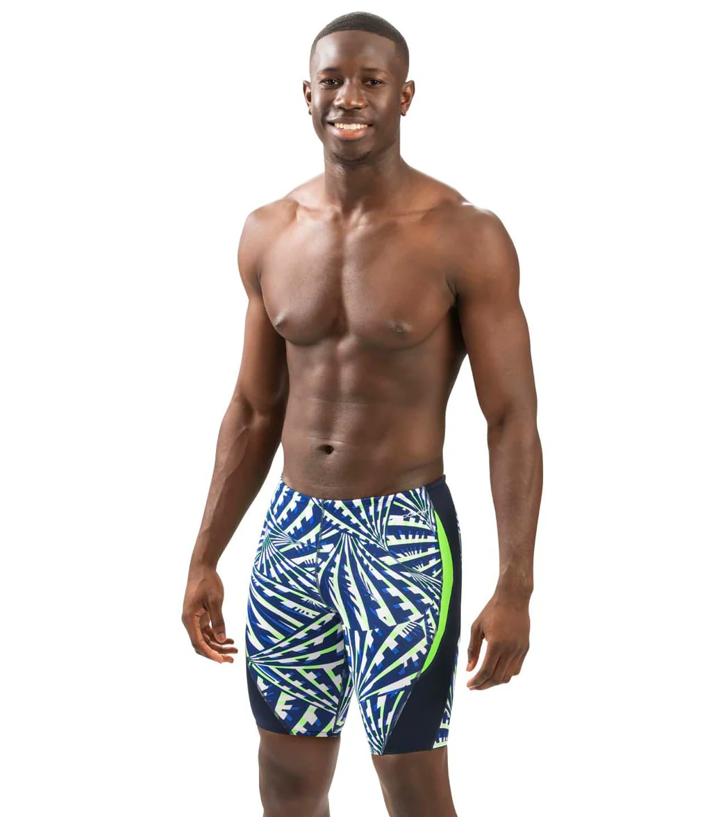 Dolfin Men's Reliance Atomic Print Color Block Jammer Swimsuit - Image 7