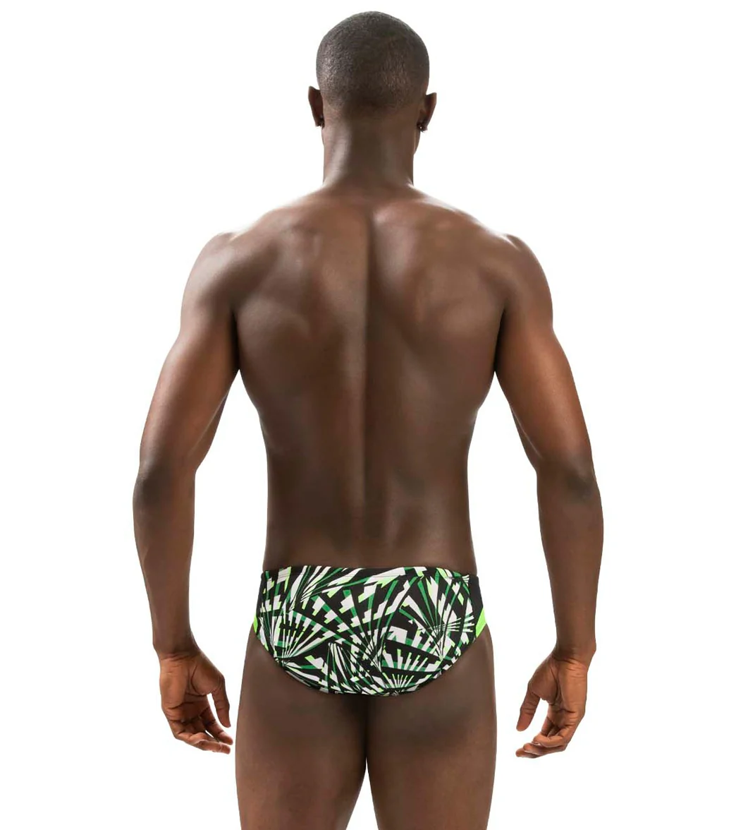 Dolfin Men's Reliance Atomic Print Color Block Racer Swimsuit - Image 10