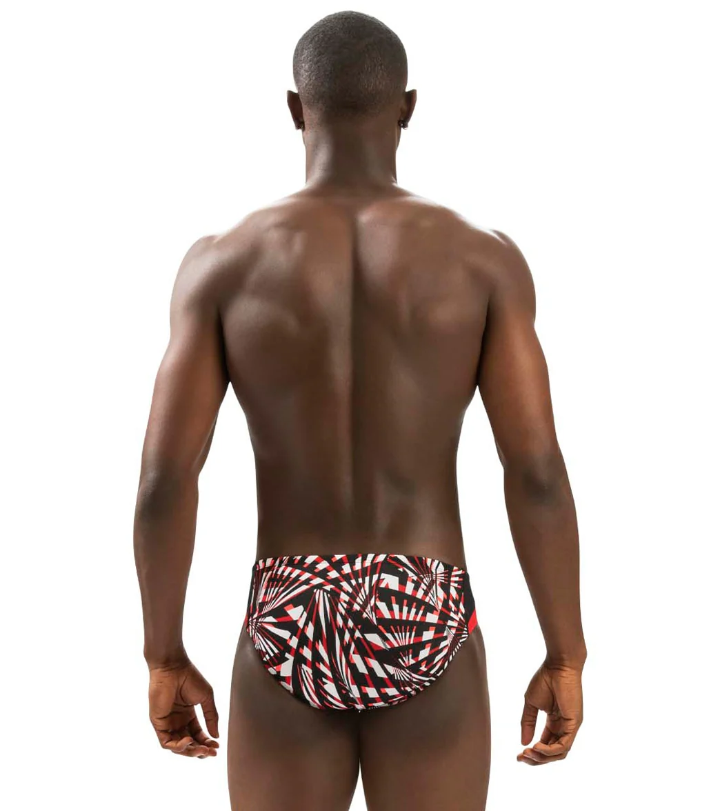 Dolfin Men's Reliance Atomic Print Color Block Racer Swimsuit - Image 14