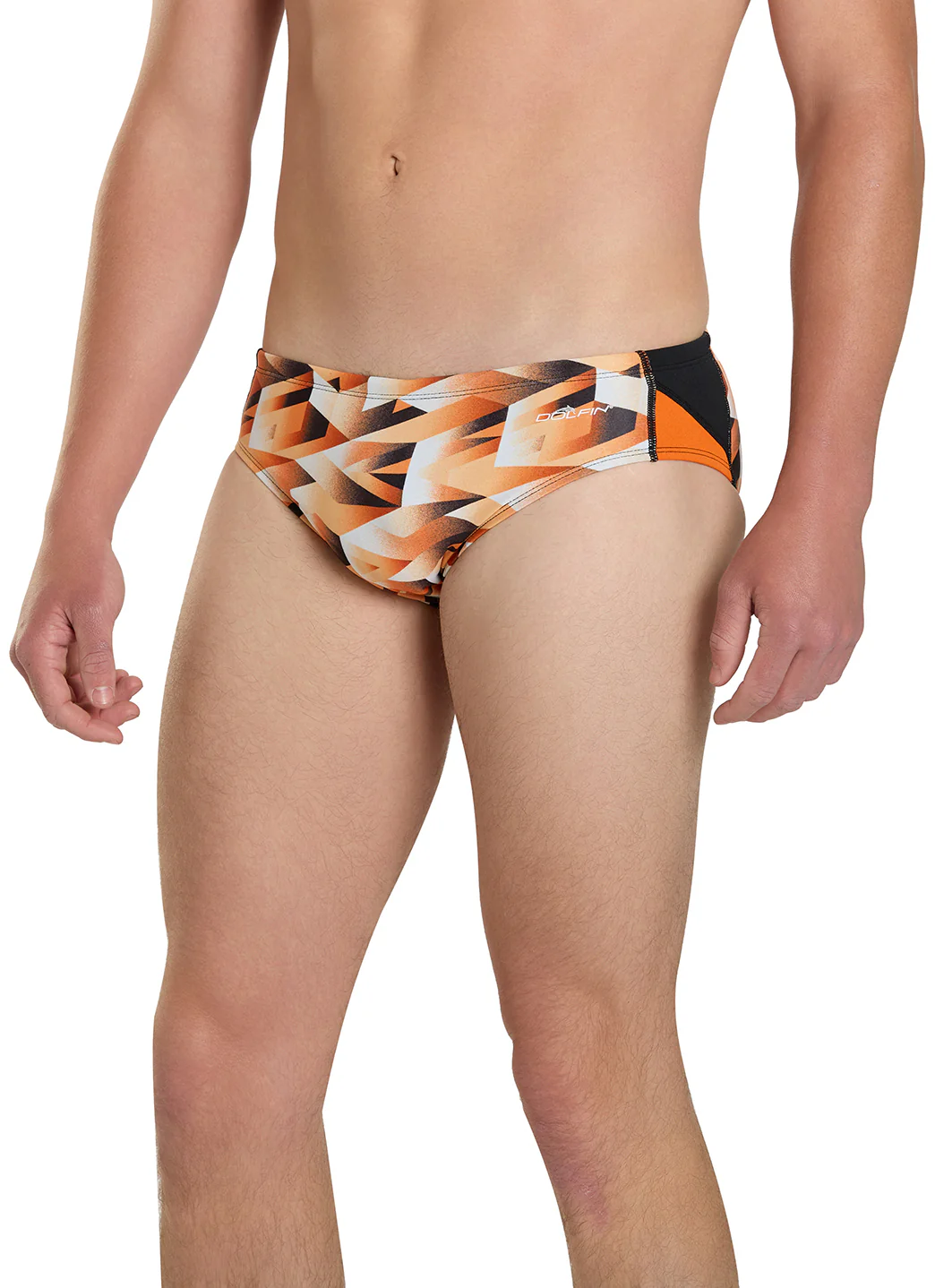 Dolfin Men's Reliance Molten Print Spliced Racer Brief Swimsuit - Image 40