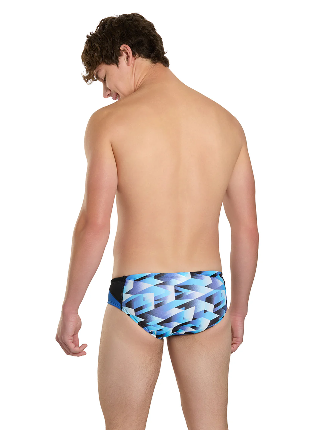 Dolfin Men's Reliance Molten Print Spliced Racer Brief Swimsuit - Image 45
