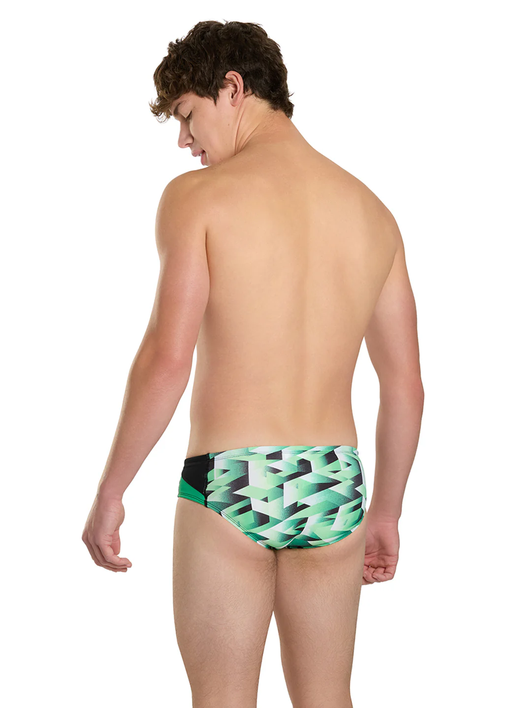 Dolfin Men's Reliance Molten Print Spliced Racer Brief Swimsuit - Image 5