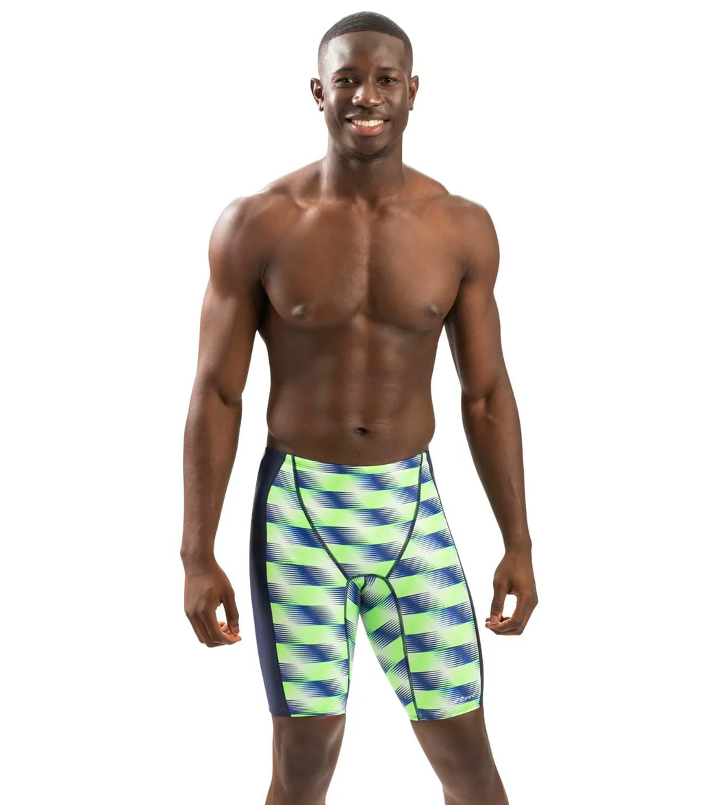 Dolfin Men's XtraSleek Eco Sonar Print Spliced Jammer Swimsuit - Image 6