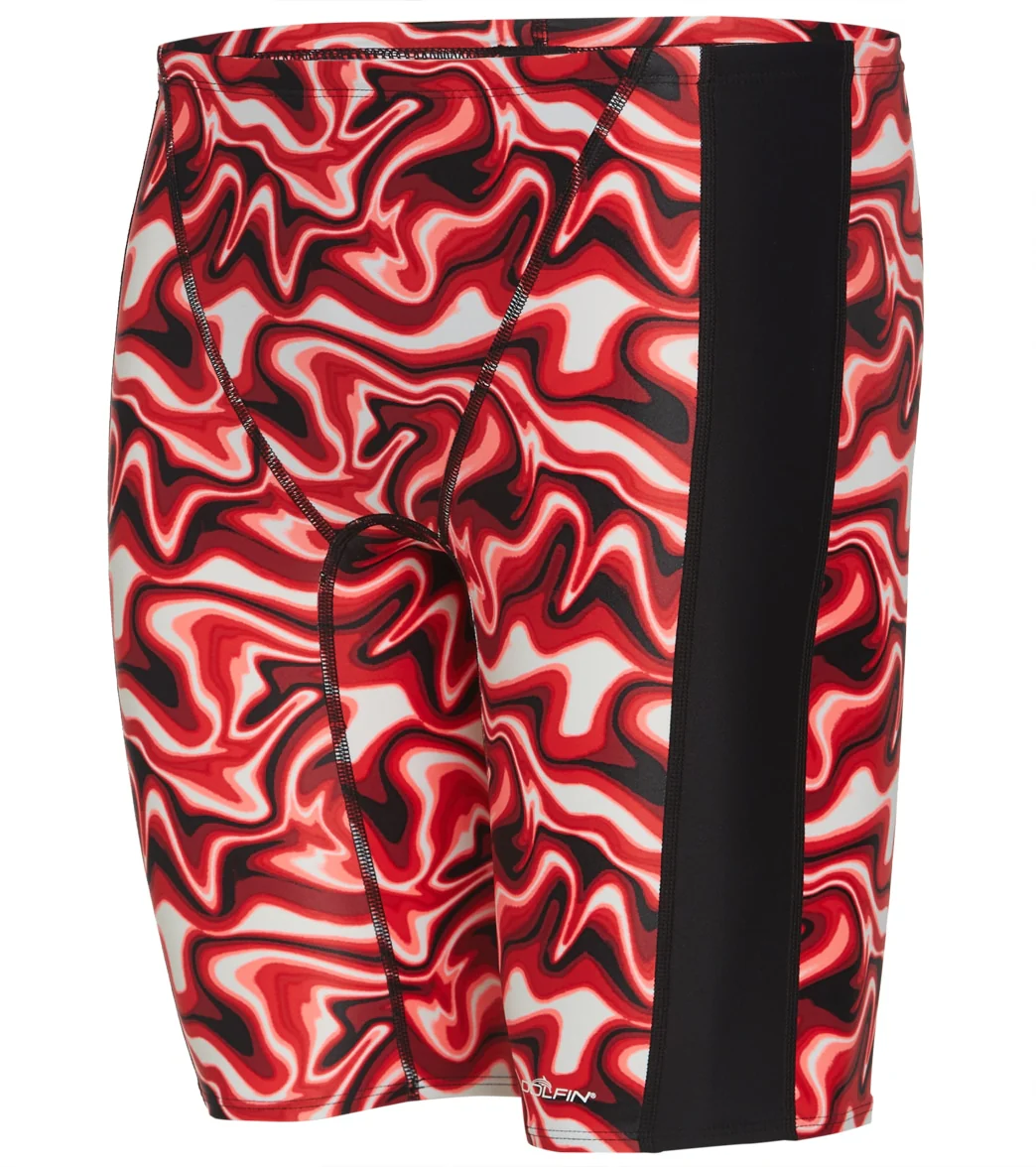 Dolfin Men's Xtrasleek Surge Print Spliced Jammer Swimsuit - Image 10