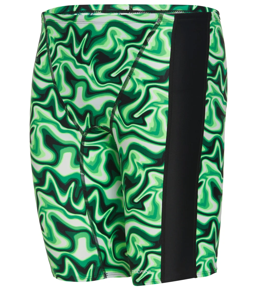 Dolfin Men's Xtrasleek Surge Print Spliced Jammer Swimsuit - Image 2