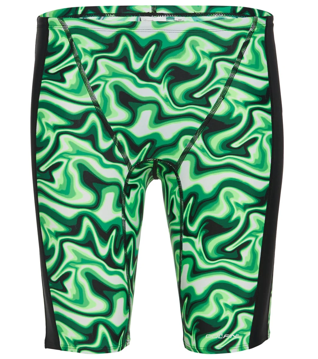 Dolfin Men's Xtrasleek Surge Print Spliced Jammer Swimsuit - Image 3