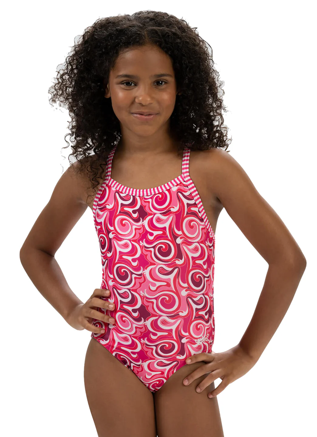 Dolfin Uglies Girls' Cascade Print One Piece Swimsuit (Big Kid) - Image 2