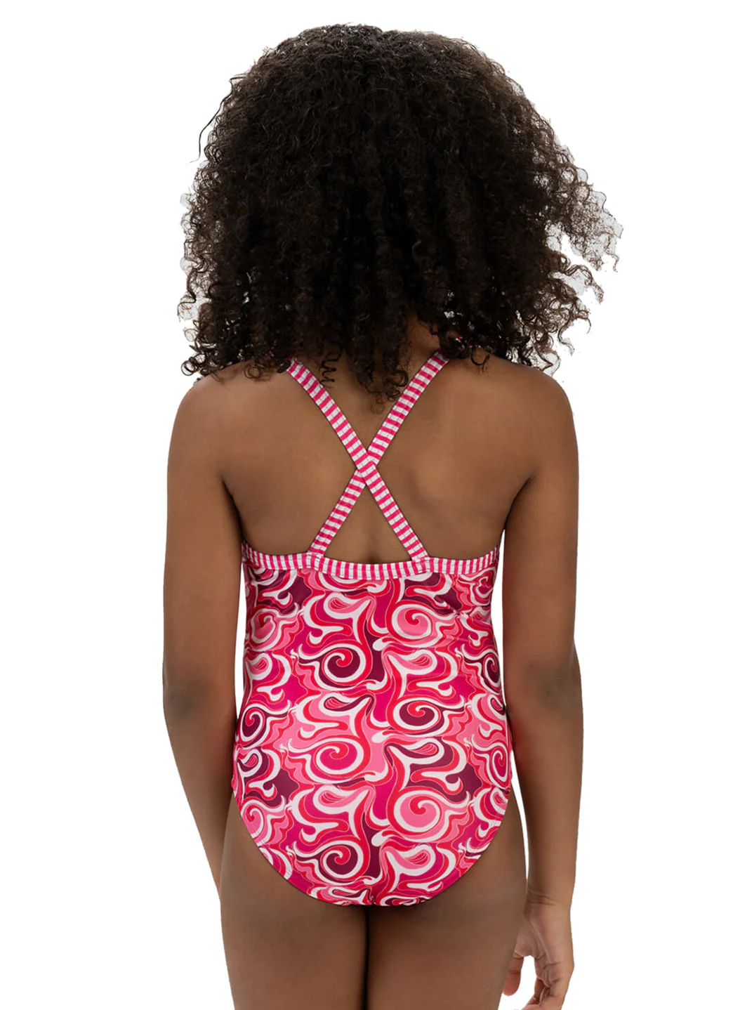Dolfin Uglies Girls' Cascade Print One Piece Swimsuit (Big Kid) - Image 3